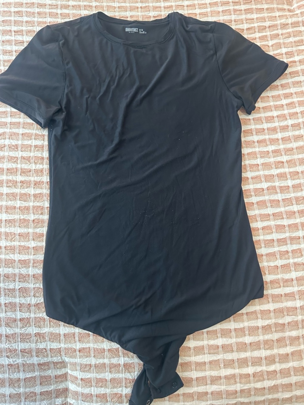 aerie Black Short-Sleeve Bodysuit